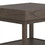 Benjara BM229635 Rectangular Wooden Top End Table with 1 Hidden Drawer, Taupe Gray