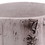 Benjara BM229692 Faux Birch Cement Framed Cylinder Planter, Low, White