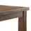 Benjara BM230024 Rustic Plank Wooden Counter Height Table with Block Legs, Oak Brown