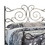Benjara BM230408 Open Frame Scroll Design Metal Queen Bed, Dark Bronze