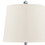 Benjara BM230947 Stacked Orb Base Table Lamp with Drum Shade, Set of 2, Off White and Chrome