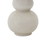 Benjara BM230952 Hardback Shade Table Lamp with Double Gourd Ceramic Base, Cream