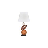 Benjara BM230973 Sports Themed Polyresin Frame Table Lamp, Multicolor