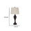 Benjara BM231406 Metal Table Lamp with Turned Pedestal Base, Set of 2, Bronze