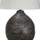 Benjara BM231413 Pot Bellied Base Metal Table Lamp with Dotted Pattern, Black