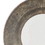 Benjara BM231932 19 Inch Metal Round Tapered Frame Accent Mirror with Keyhole Hanger, Gray