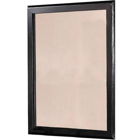 Benjara BM232102 36 Inches Rectangular Wood Encased Mirror, Black