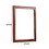 Benjara BM232105 36 Inches Rectangular Wood Encased Mirror, Brown