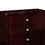 Benjara BM232106 26 Inches 3 Drawer Wooden Nightstand with Chamfered Legs, Brown