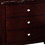 Benjara BM232106 26 Inches 3 Drawer Wooden Nightstand with Chamfered Legs, Brown