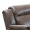 Benjara BM232604 Fabric Manual Recliner Chair with Pillow Top Arms, Brown