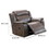 Benjara BM232604 Fabric Manual Recliner Chair with Pillow Top Arms, Brown