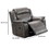 Benjara BM232607 Fabric Manual Recliner Chair with Pillow Top Arms, Gray