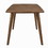 Benjara BM233394 30 Inch Mid Century Modern Wooden Dining Table, Brown
