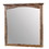 Benjara BM233755 37 Inch Transitional Style Wooden Frame Mirror, Dark Oak