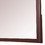 Benjara BM235510 Rectangular Wooden Frame Mirror with Mounting Hardware, Cherry Brown