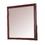 Benjara BM235510 Rectangular Wooden Frame Mirror with Mounting Hardware, Cherry Brown