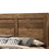 Benjara BM235535 Rustic Style Wooden Queen Bed with Grain Details, Brown