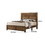 Benjara BM235535 Rustic Style Wooden Queen Bed with Grain Details, Brown