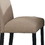 Benjara BM236573 Wooden Side Chairs with Nailhead Trims, Set of 2, Beige and Black