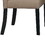 Benjara BM236573 Wooden Side Chairs with Nailhead Trims, Set of 2, Beige and Black