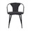 Benjara BM236624 19 Inch Modern Fabric Dining Chair with Curved Back, Black