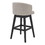 Benjara BM236706 26 Inches Button Tufted Fabric Padded Swivel Counter Stool, Beige