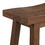 Benjara BM239725 Saddle Design Wooden Counter Stool with Grain Details, Brown