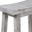 Benjara BM239730 Saddle Design Wooden Counter Stool with Grain Details, Gray