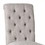Benjara BM239822 Side Chair with Button Tufted Backrest, Set of 2, Gray