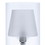 Benjara BM240313 Hurricane Table Lamp with Frosted Glass Shade, Clear