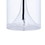 Benjara BM240313 Hurricane Table Lamp with Frosted Glass Shade, Clear