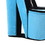 Benjara BM240358 High Heel Shoe Jewelry Box with 3 Hooks and Storage, Turquoise