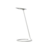 Benjara BM240387 Desk Lamp with Pendulum Style and Flat Saucer Shade, White