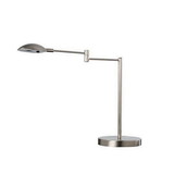 Benjara BM240388 Desk Lamp with Adjustable Swing Metal Arm, Silver