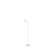Benjara BM240393 Floor Lamp with Adjustable and Bendable Gooseneck, White