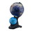 Benjara BM240409 Dual Globe Accent Decor with Inbuilt LED, Blue and Black