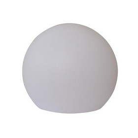 Benjara BM240424 Lamp with Spherical Plastic Body and Inbuilt LED, Large, White