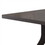 Benjara BM240835 Dining Table with Wooden Top and Angled Legs, Brown