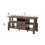 Benjara BM240837 TV Stand with 4 Wooden Shelves and 2 Drawers, Brown