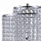 Benjara BM240893 Metal Table Lamp with Hanging Acrylic Beads and USB Plugin, Silver