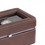 Benjara BM240947 Watch Case with 4 Slots and Removable Cushions, Brown