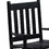 Benjara BM246081 Rocking Chair with Slatted Design Back and Seat, Black