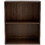 Benjara BM248083 Small Bookcase with 1 Adjustable Shelf, Dark Brown