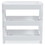 Benjara BM248103 Accent Table with 3 Tier Tray Design Shelves, White