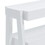 Benjara BM248103 Accent Table with 3 Tier Tray Design Shelves, White