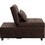 Benjara BM250180 Sofa Bed with 1 Lumbar Pillow and Pull Out Sleeper, Brown