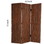Benjara BM26473 Wooden Foldable 3 Panel Room Divider with Plank Style, Small, Brown