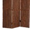 Benjara BM26473 Wooden Foldable 3 Panel Room Divider with Plank Style, Small, Brown