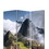 Benjara BM26527 3 Panel Foldable Canvas Screen with Machu Picchu Print, Multicolor